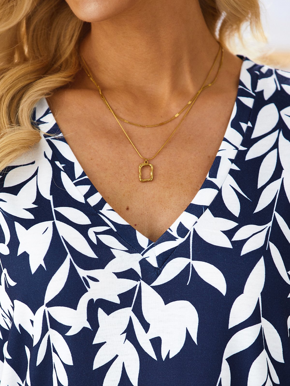 V Neck Casual Loose Jersey T-Shirt