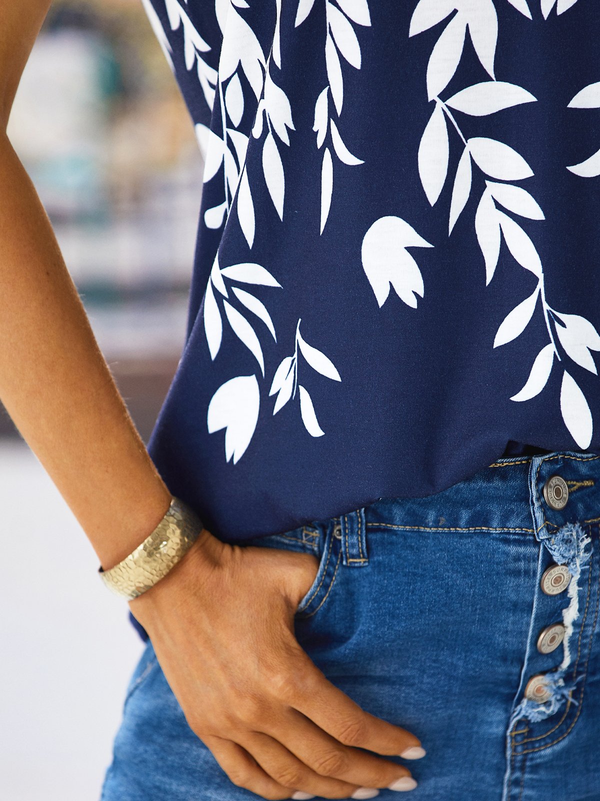 V Neck Casual Loose Jersey T-Shirt