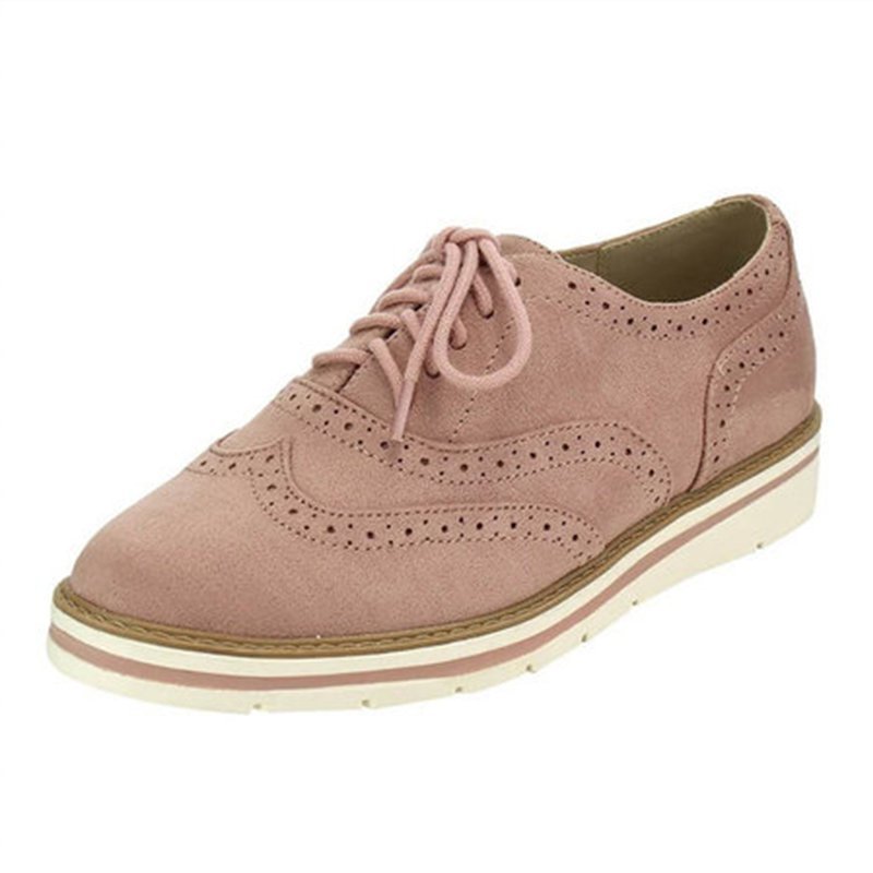 Mostata Women Lace Up Perforated Oxfords Shoes