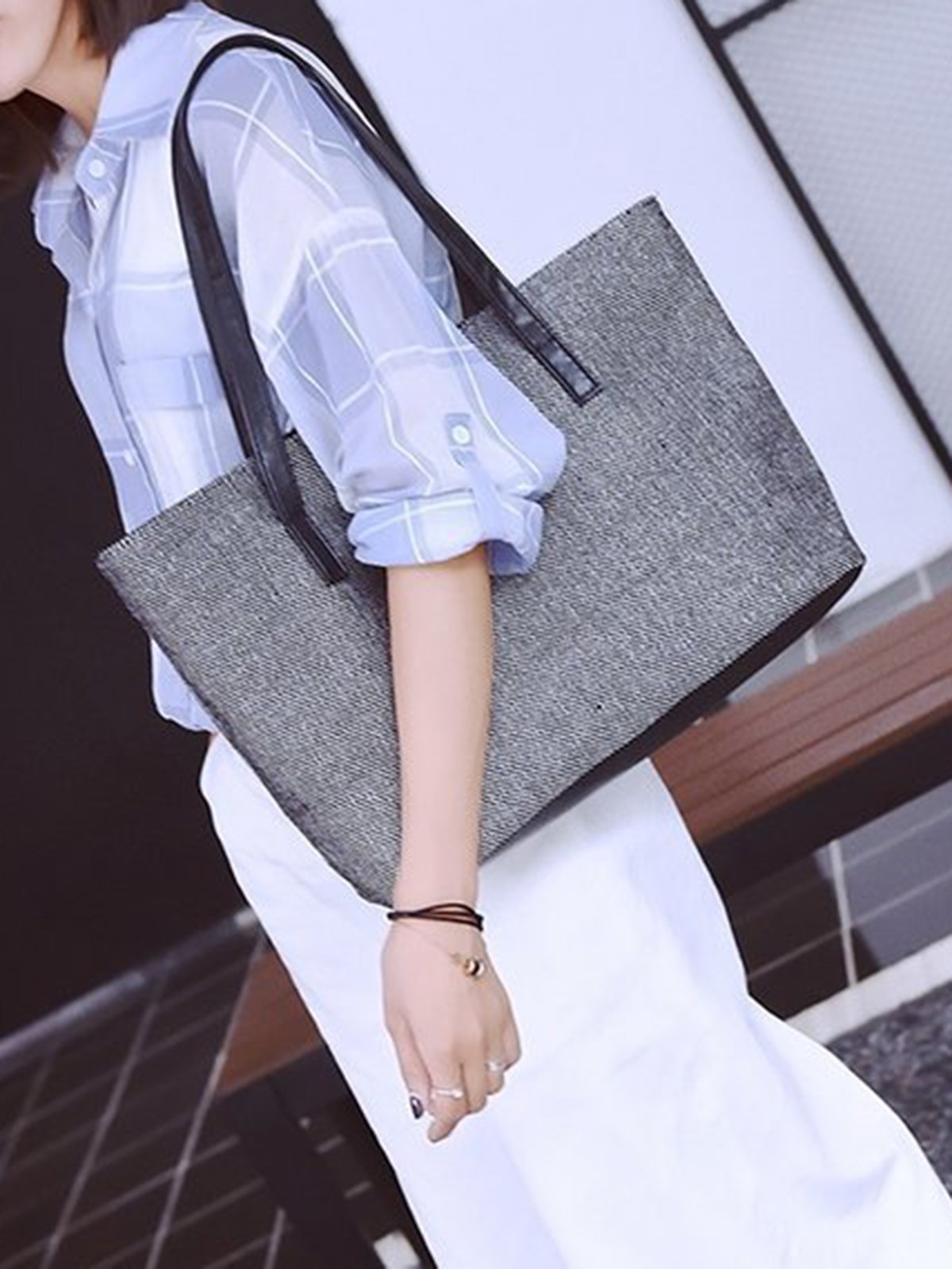 Mostata Women Casual Elegant Large Capacity Handbags Leisure Shoulder Bag