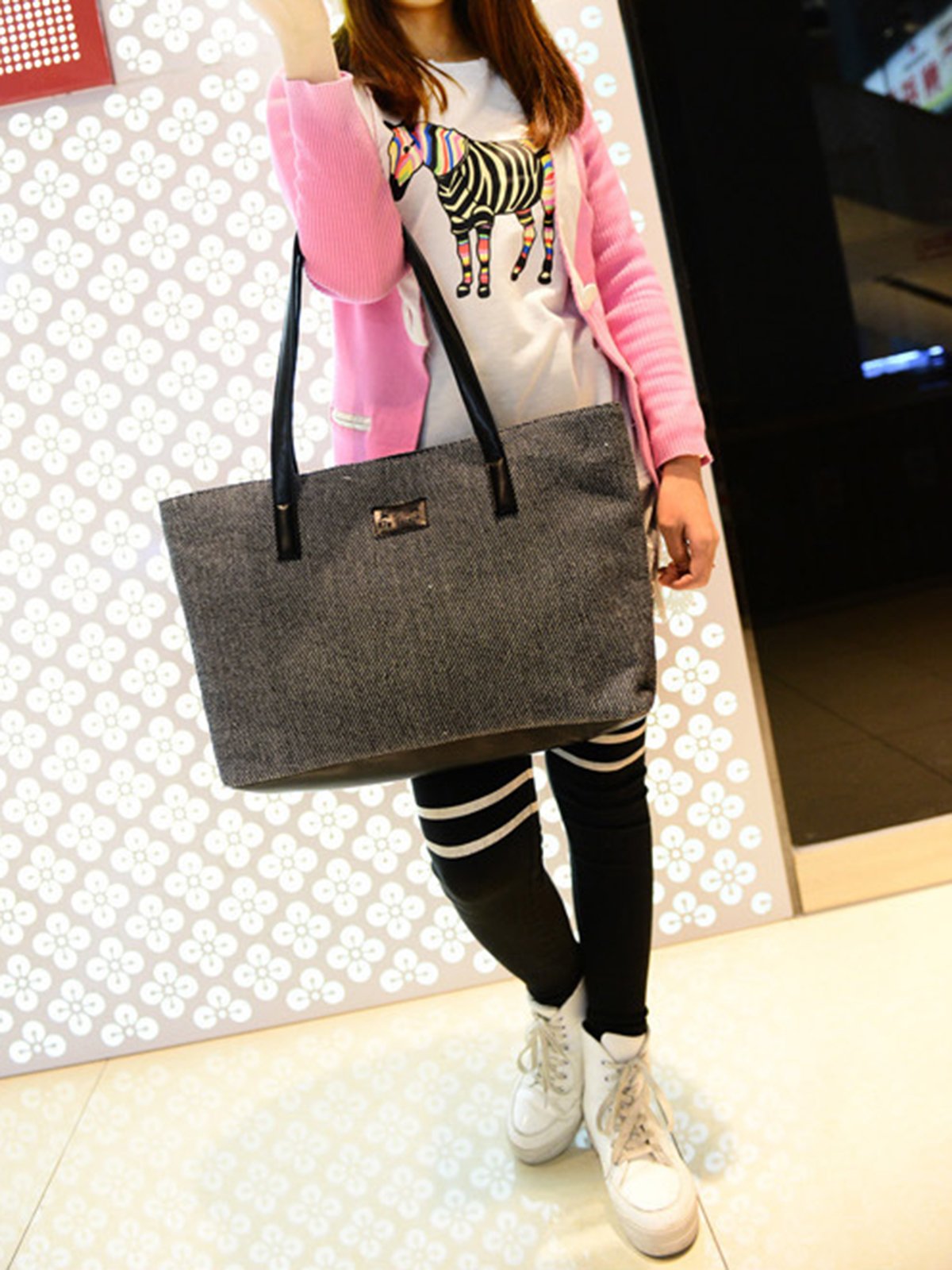 Mostata Women Casual Elegant Large Capacity Handbags Leisure Shoulder Bag