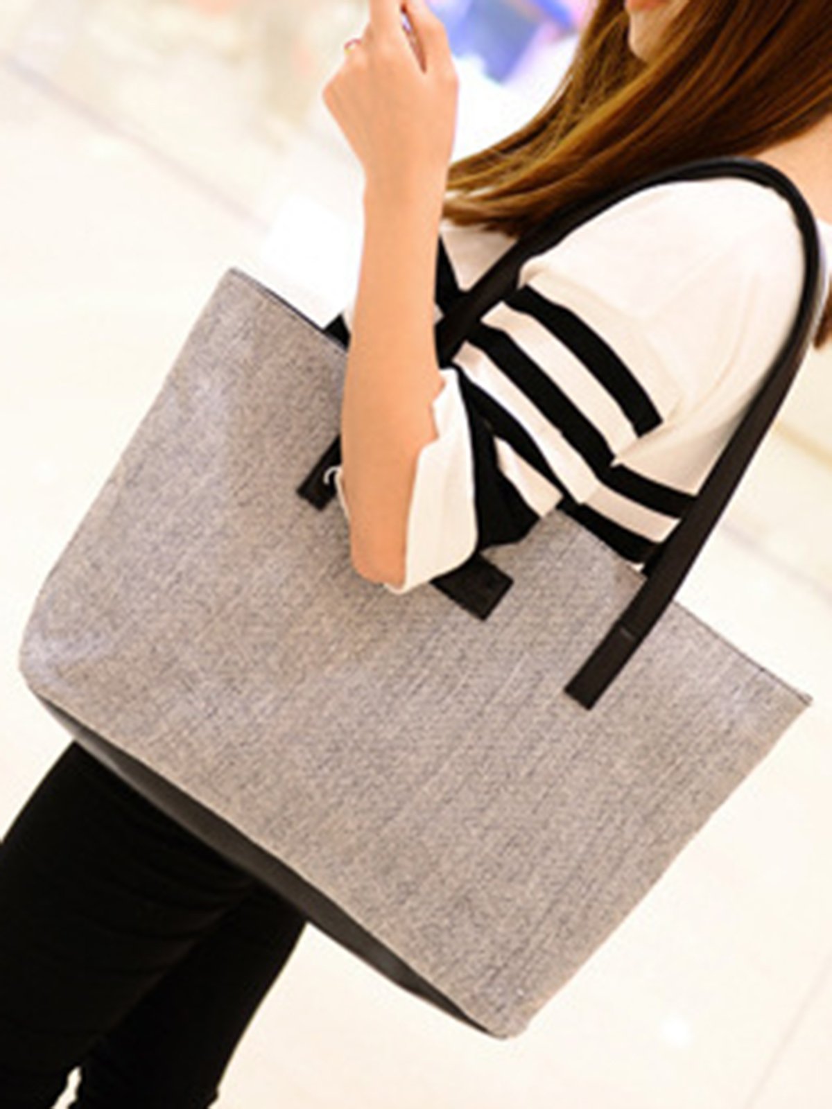 Mostata Women Casual Elegant Large Capacity Handbags Leisure Shoulder Bag