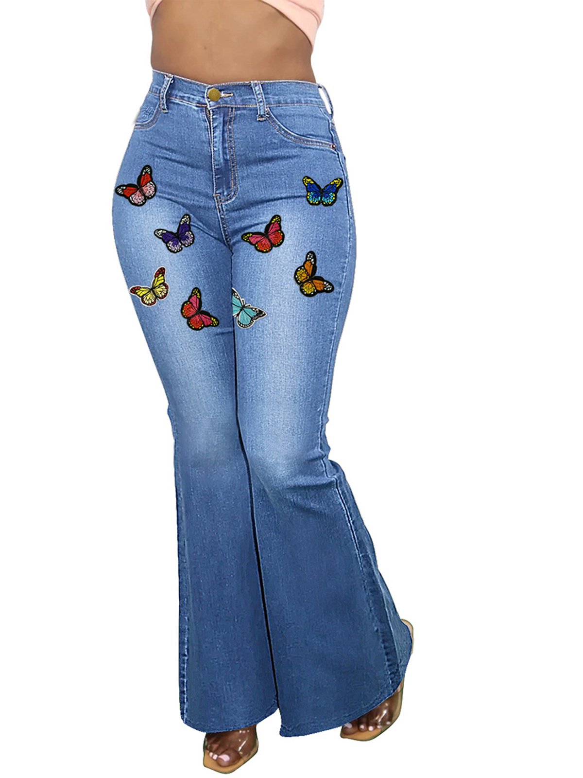 Butterfly Casual Regular Fit Jeans