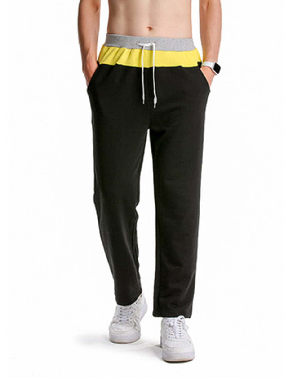 Men Hit Color jogging Sport Casual Pants