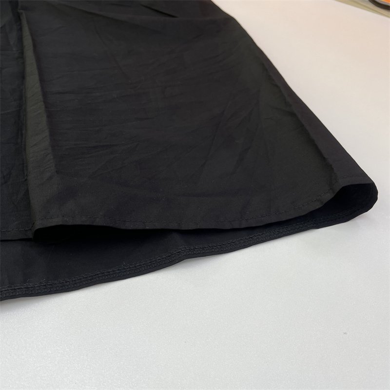 Solid Loosen Elegant Short Sleeve Woven Dress