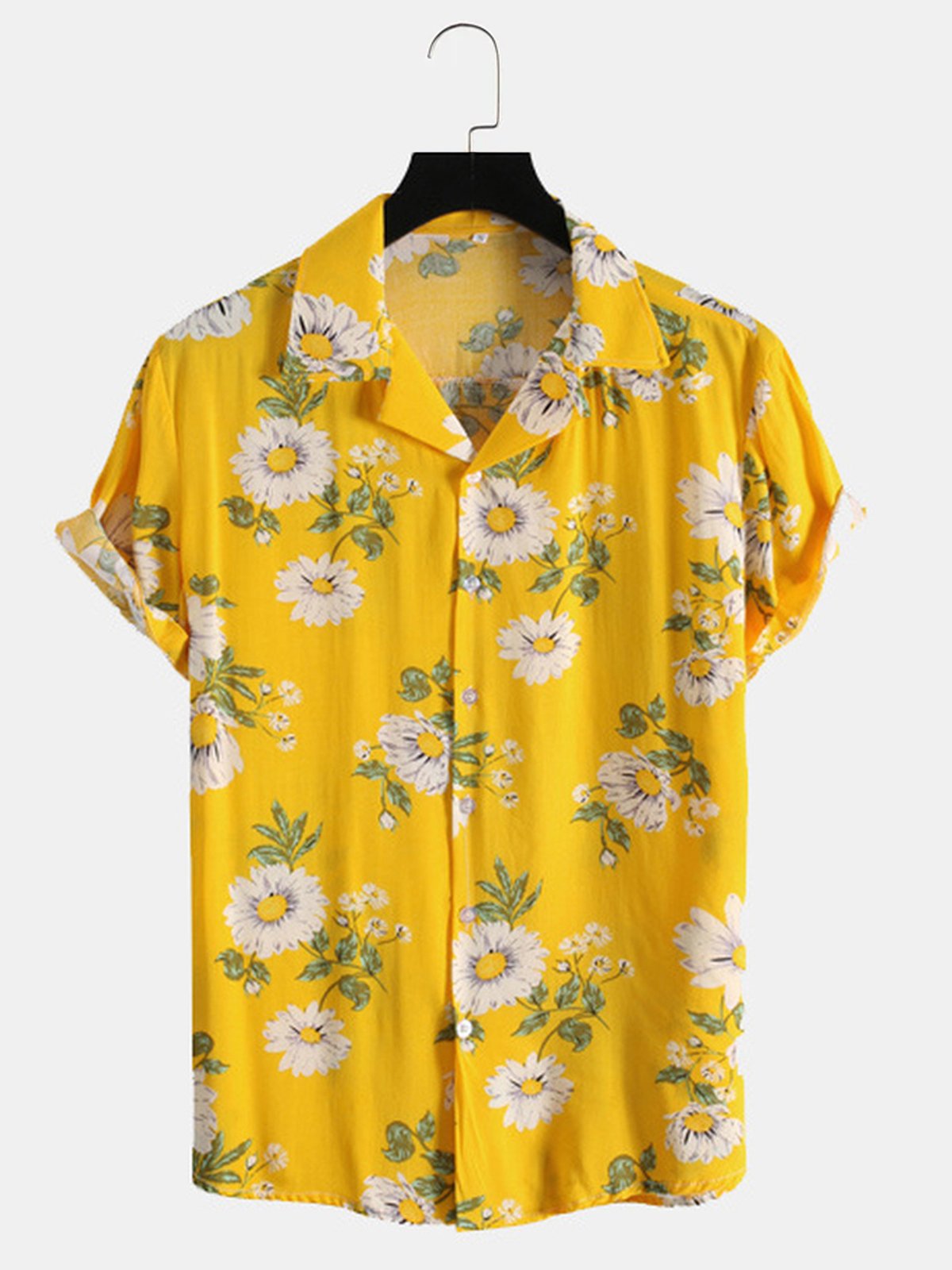 Men's Casual Hawaiian Resort Style Short Sleeve Printed Shirt