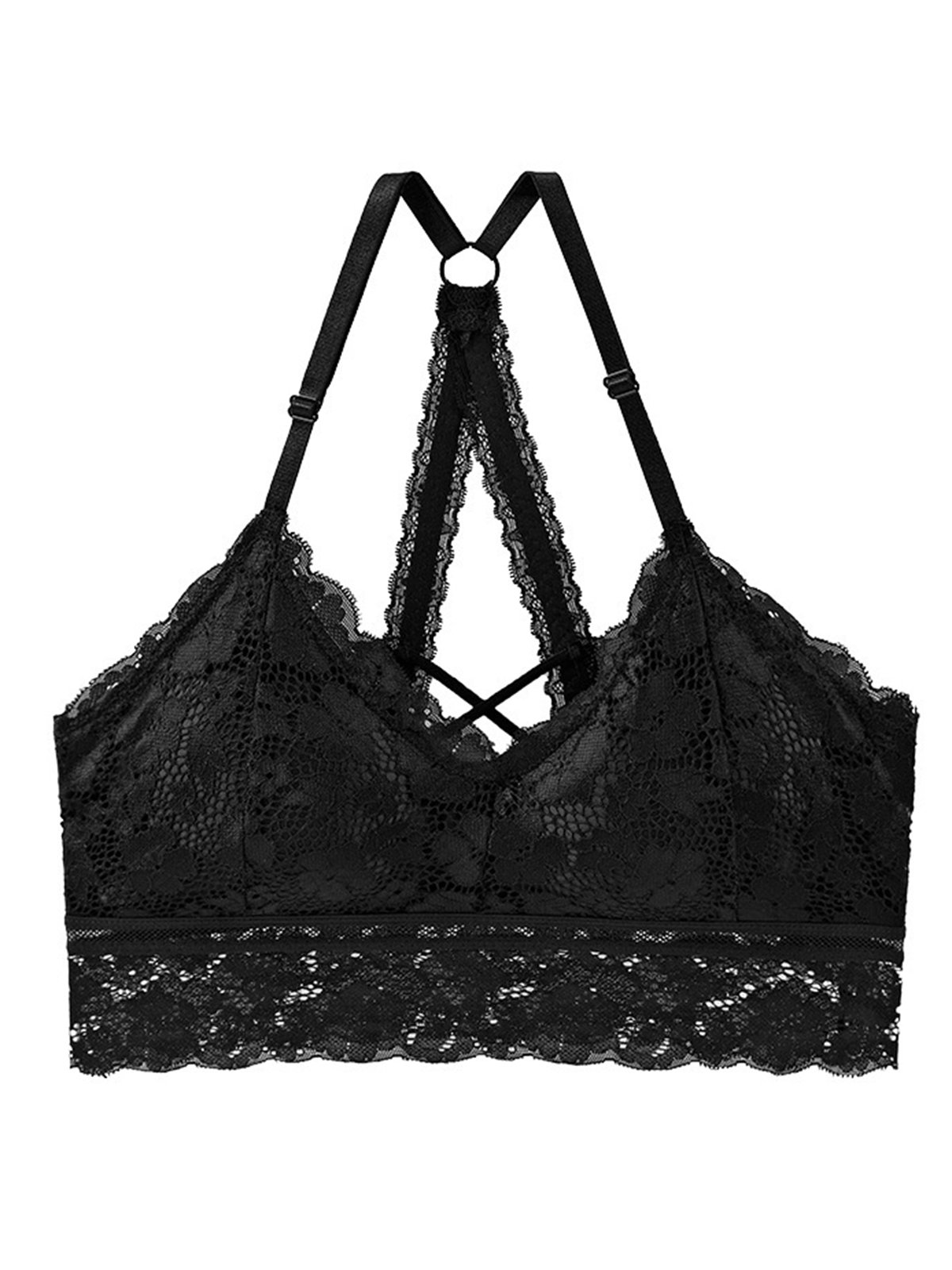 Sexy Lace V Neck Lace Beautiful Back Bra & Bralette