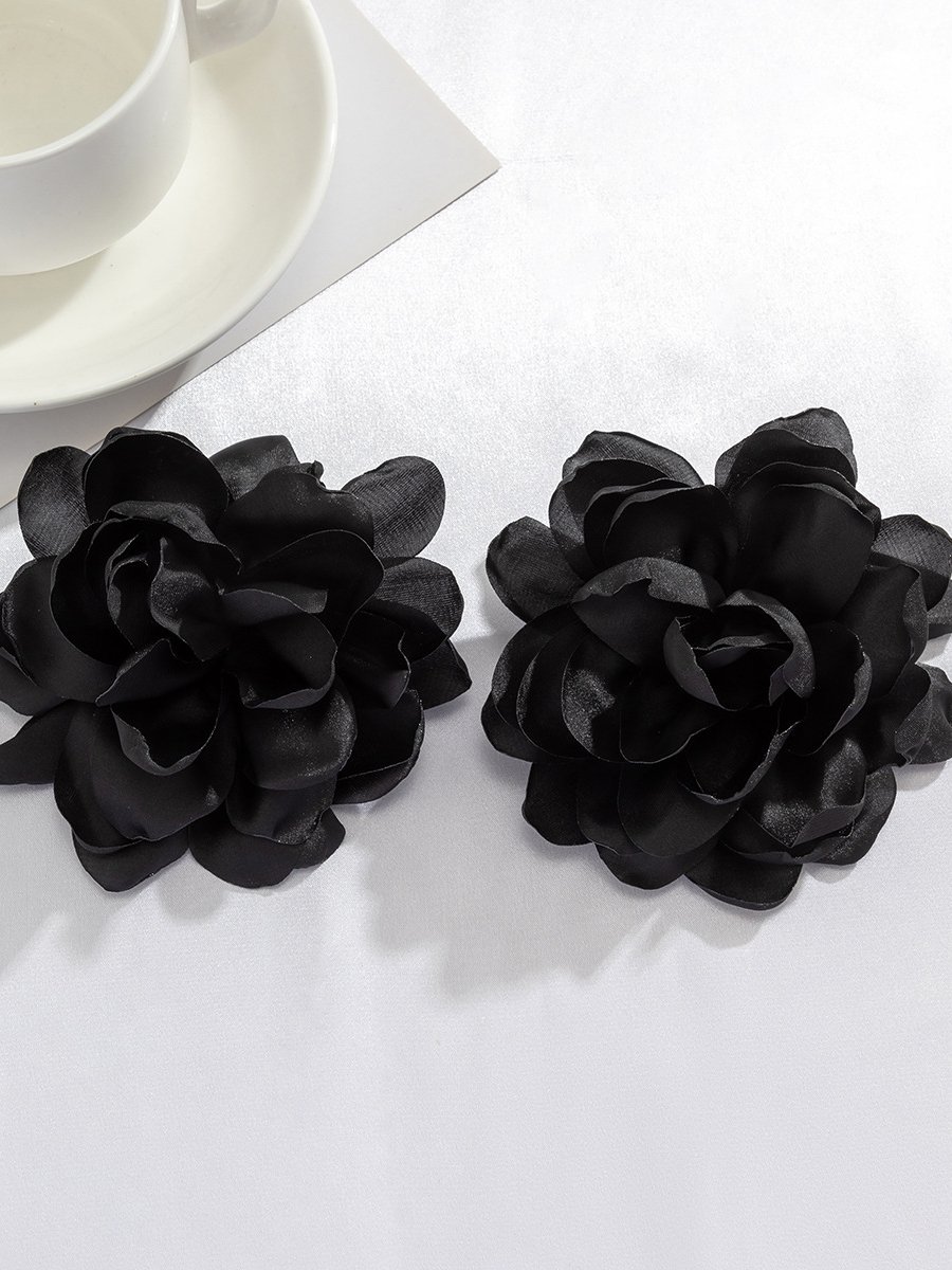 Banquet Party 3D Flower Earrings Music Festival Holiday Female Jewelry