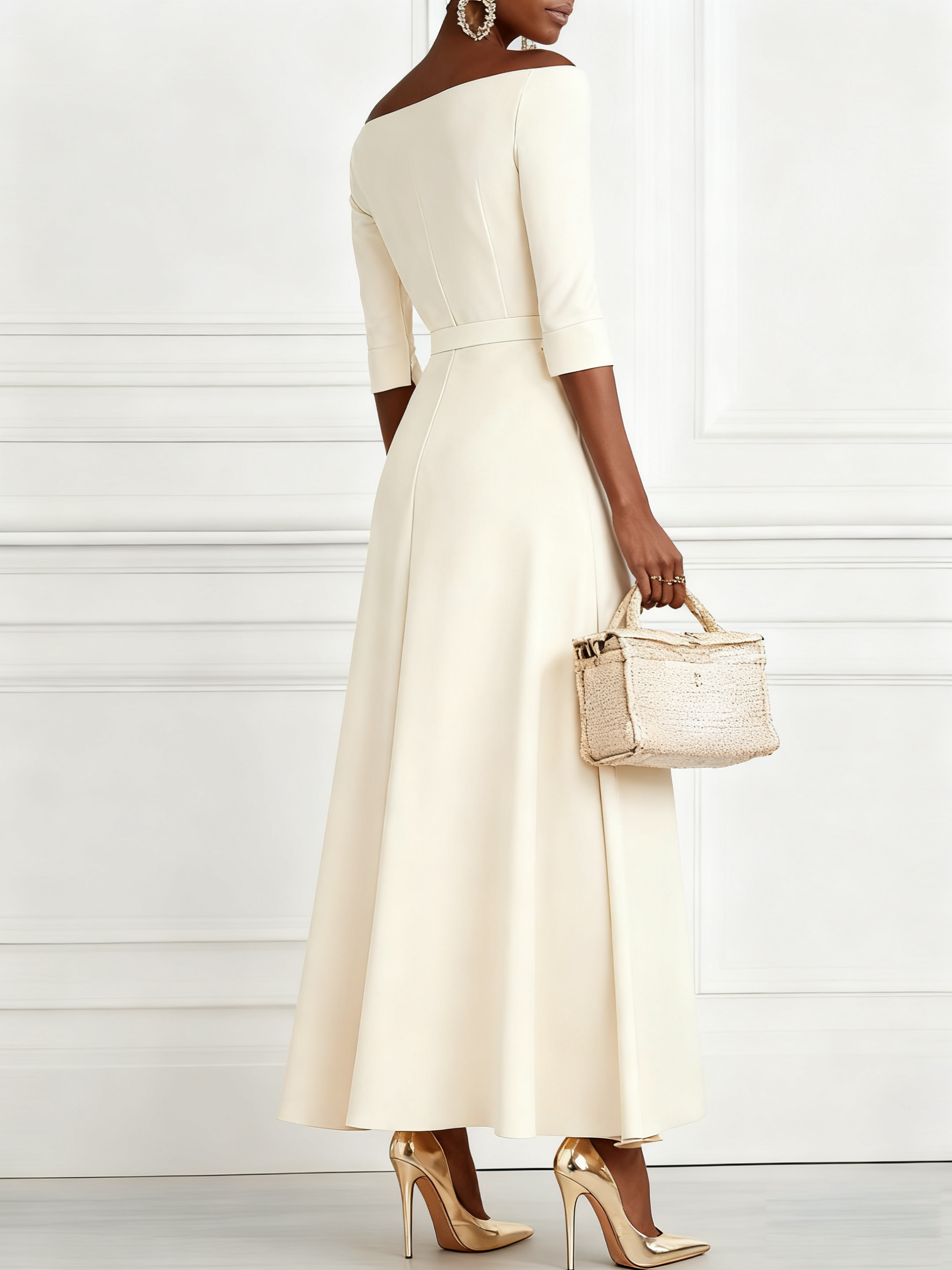 Morden Off The Shoulder Dress With No