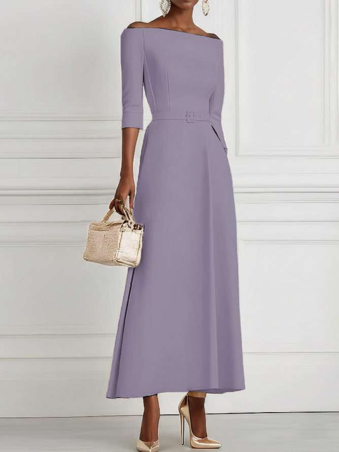 Morden Off The Shoulder Dress With No