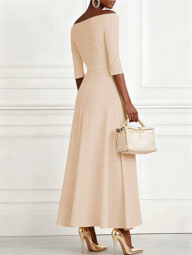 Morden Off The Shoulder Dress With No