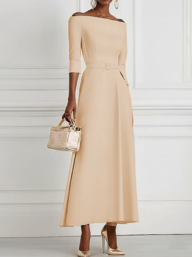 Morden Off The Shoulder Dress With No