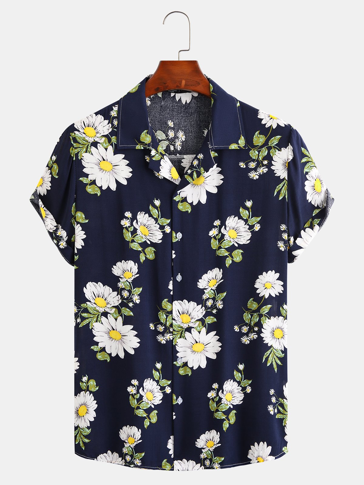 Men's Casual Hawaiian Resort Style Short Sleeve Printed Shirt