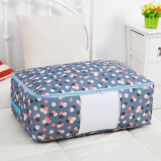 Washable Portable Storage Container  Lovely Print Oxford Clothes Quilts Storage Bags Folding Organizer