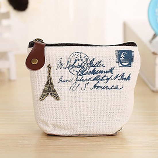 ZAKKA Vintage Cute Zipper Canvas Wallets
