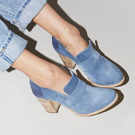Women Solid Thick Heel Elegant High Heel Cute Work Boots