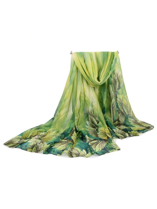 Mostata 180CM Women Voile Coral Flower Printing Scarves Casual Oversize Warm Soft Shawls