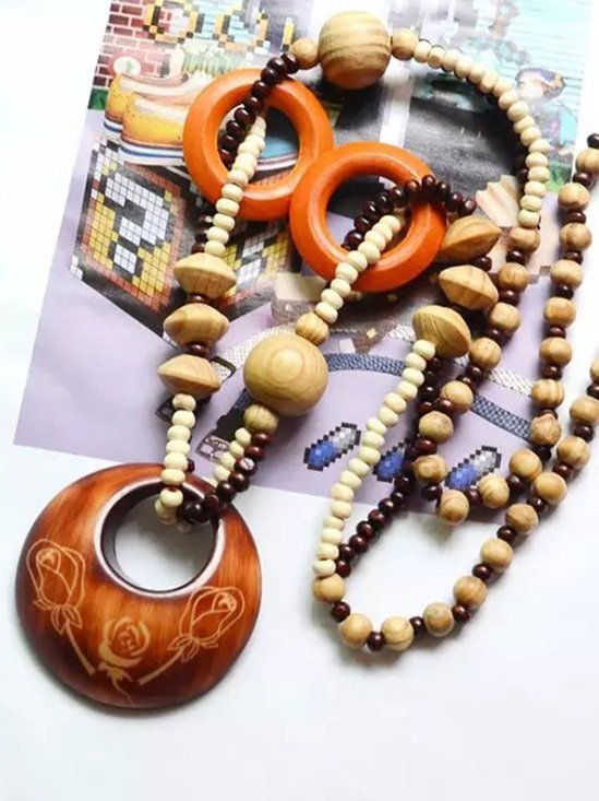 Vintage Original Women Sweater Necklace