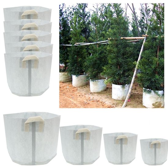 Non-woven Planter Bag Fabric Grow Bags Smart Pots Container Transplant Bag