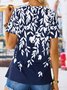 V Neck Casual Loose Jersey T-Shirt