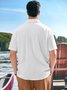 Cotton Chest Pocket Short Sleeve Guayabera Shirt