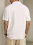 Cotton Chest Pocket Short Sleeve Guayabera Shirt
