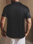 Men's 3D Polka Dot Gradient Button Short Sleeve Polo Shirt Casual Style Art Collection Lapel Print Top