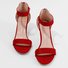 Mostata Women Middle Heel Sandal leopard Ankle Strap Shoes
