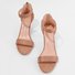 Mostata Women Middle Heel Sandal leopard Ankle Strap Shoes