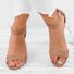 Mostata Women Middle Heel Sandal leopard Ankle Strap Shoes