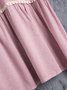 Mostata Lavender Paneled V Neck Basic Casual Dress
