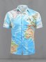 Printed Casual map shirt