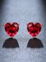 Love Zircon Crystal Earrings