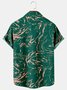 Men's Geometric Texture Print Casual Vacation Short Sleeve Hawaiian Shirt