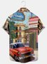 Men's Car Print Casual Vacation Short Sleeve Hawaiian Shirt