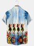 1Vintage Hawaiian Men's Short Sleeve Casual Shirt