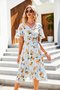 Vacation Regular Fit Short Sleeve Woven Dress