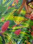 Mens Hula Beauty Print Casual Breathable Hawaiian Short Sleeve Shirt