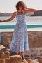 Spaghetti Short Sleeve Woven Dress