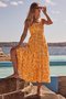 Spaghetti Short Sleeve Woven Dress