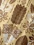 Mens Retro Aloha Hippie Print Lapel Loose Short Sleeve Funky Hawaiian Shirt