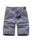 Casual Style Men's Straight Washed Golf Embroidered Cropped Pants