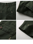 Casual Style Men's Straight Washed Golf Embroidered Cropped Pants
