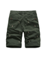 Casual Style Men's Straight Washed Golf Embroidered Cropped Pants