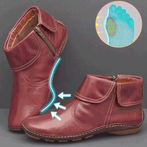 Hemmed Zip Casual Plain Short Boots