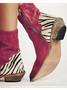 Split Joint Suede Winter Flat Heel Boots