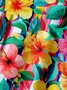Floral Chest Pocket Short Sleeve Hawaiian Shirt