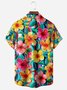 Floral Chest Pocket Short Sleeve Hawaiian Shirt