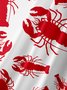 Lobster Chest Pocket Short Sleeve Hawaiian Shirt
