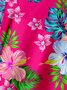 Floral Chest Pocket Short Sleeve Hawaiian Shirt